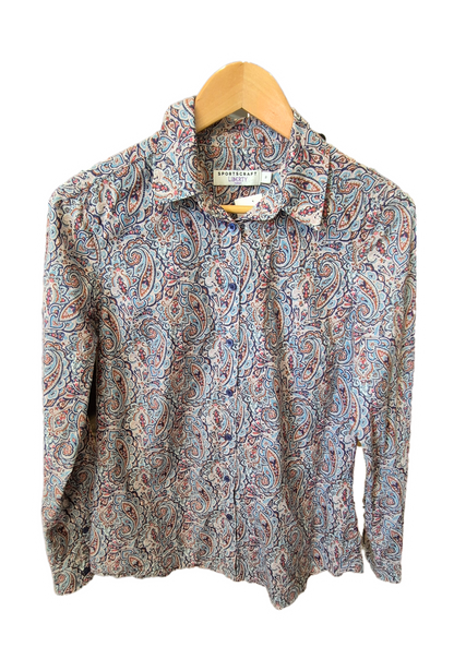 Liberty Fabric Paisley Shirt - preloved