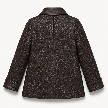 Loli Leather Swing Coat