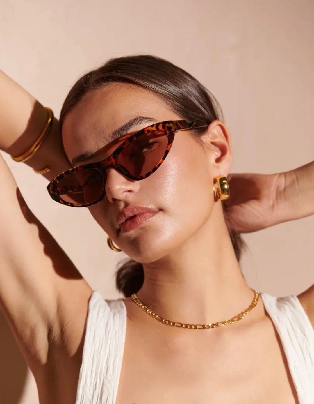 Catie Sunglasses in Tort