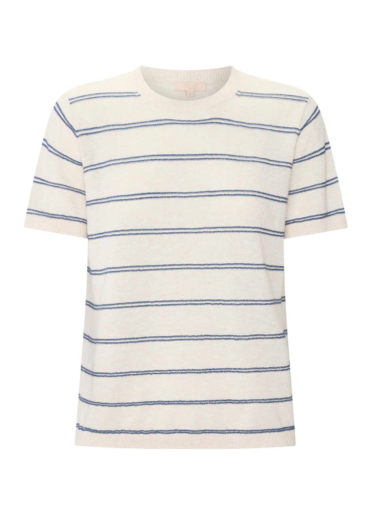 Sable Tee Stripe in Pebble/Blue