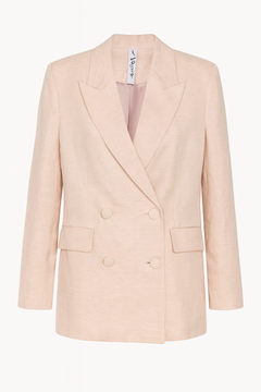 Light pink blazer on a white background
