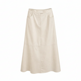 Ollie Faux Leather Skirt in Pebble