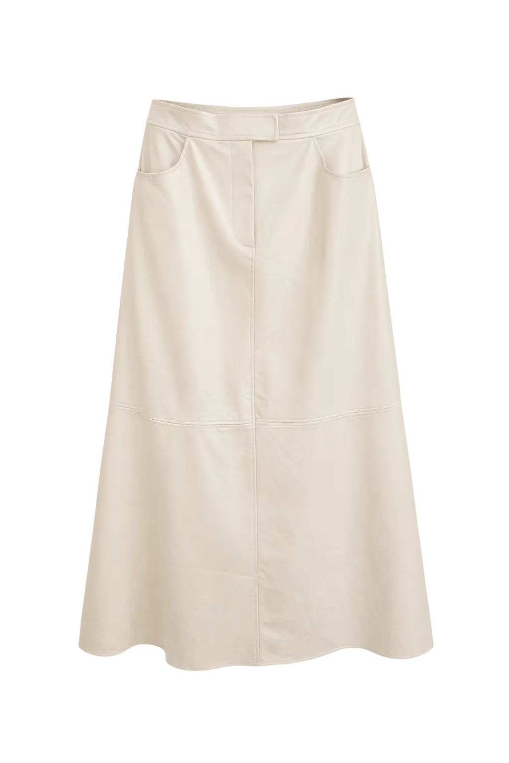 Ollie Faux Leather Skirt in Pebble