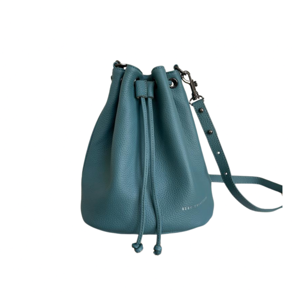 ZEN Teal Leather Handbag