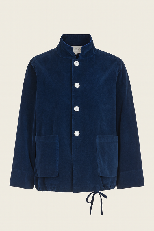 Velveteen Parker in Petrol Blue