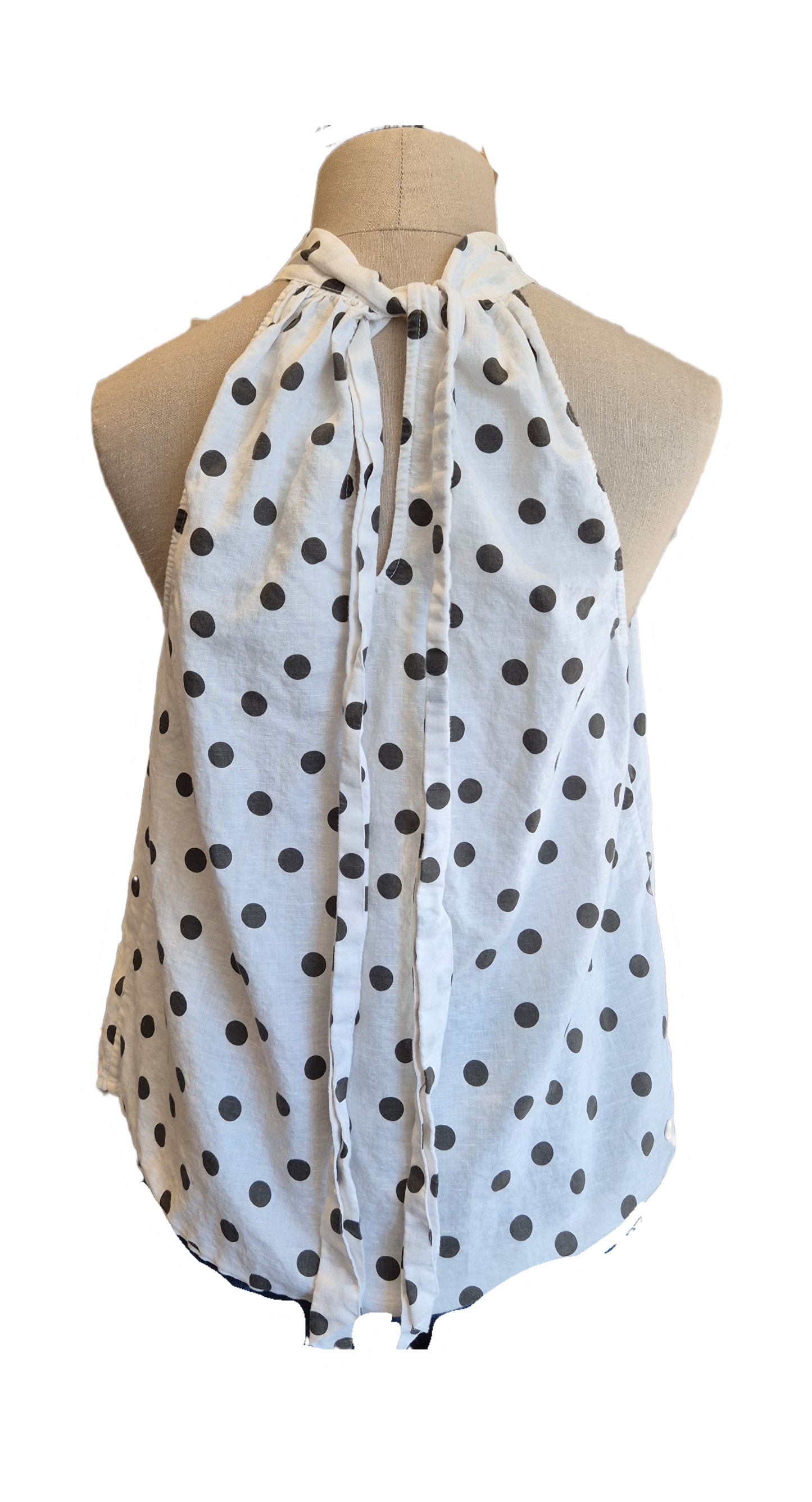 Polka Dot Halter Top - preloved