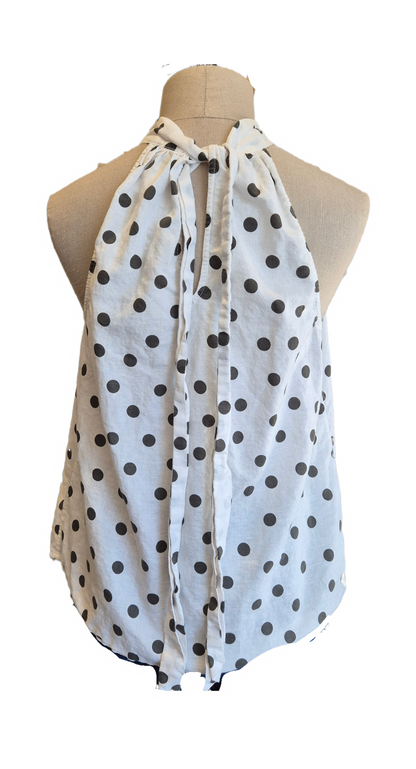 Polka Dot Halter Top - preloved