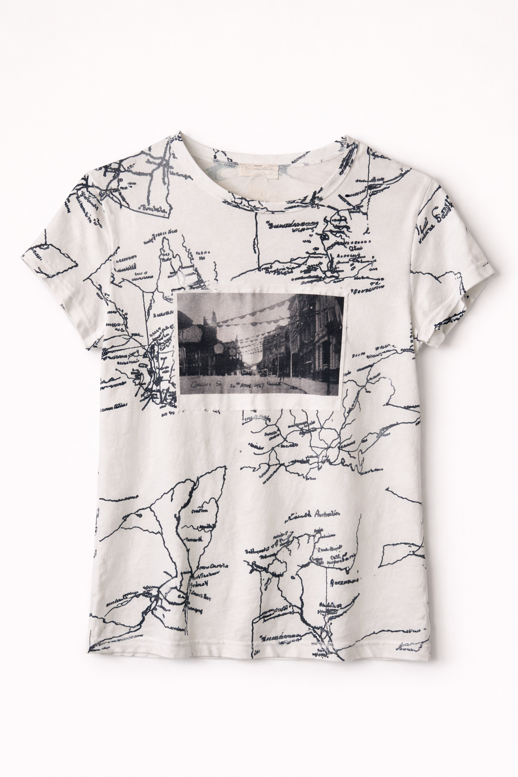 Handwritten Maps Tee