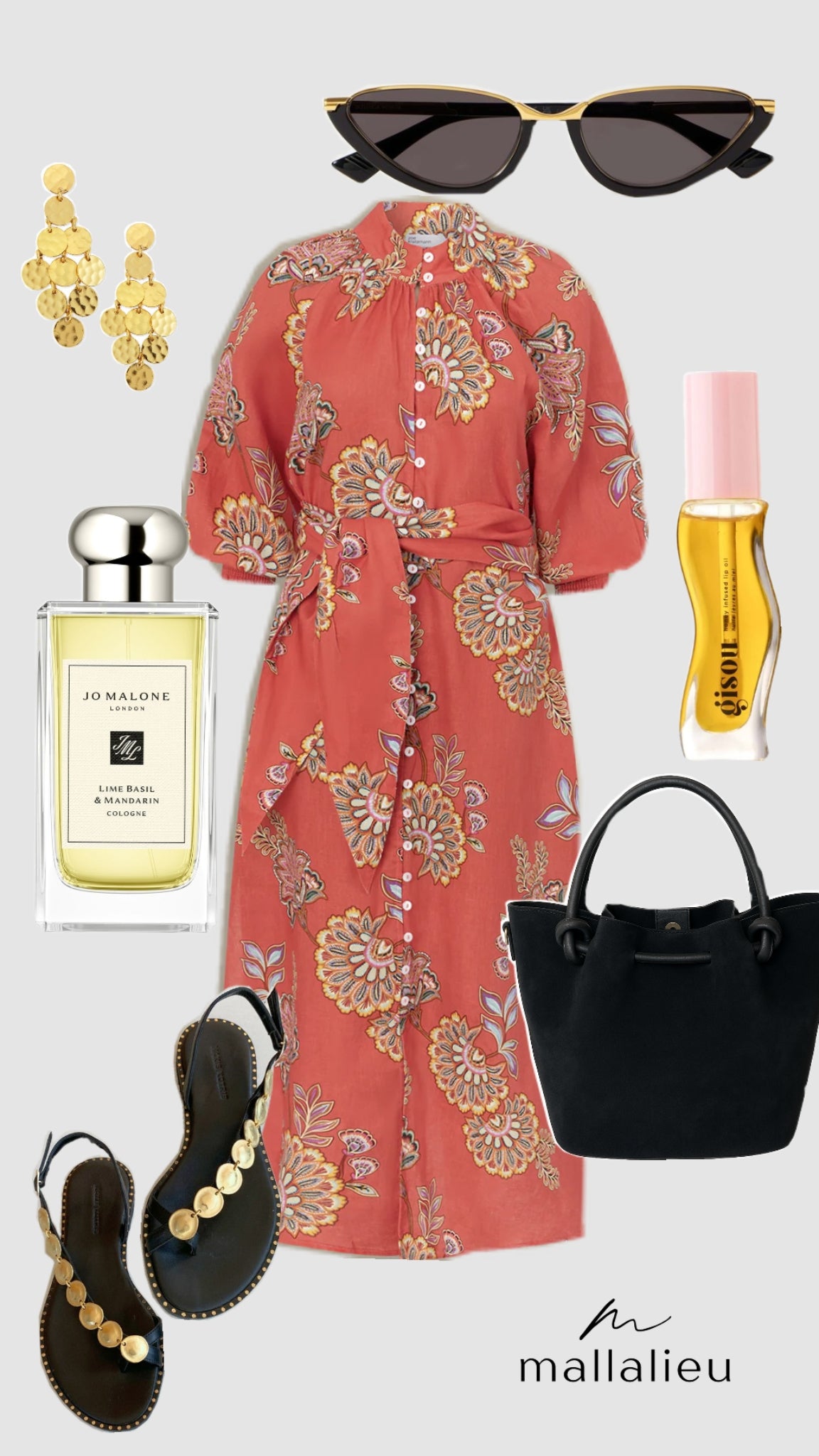 Flourish Dress - Kgari Melon