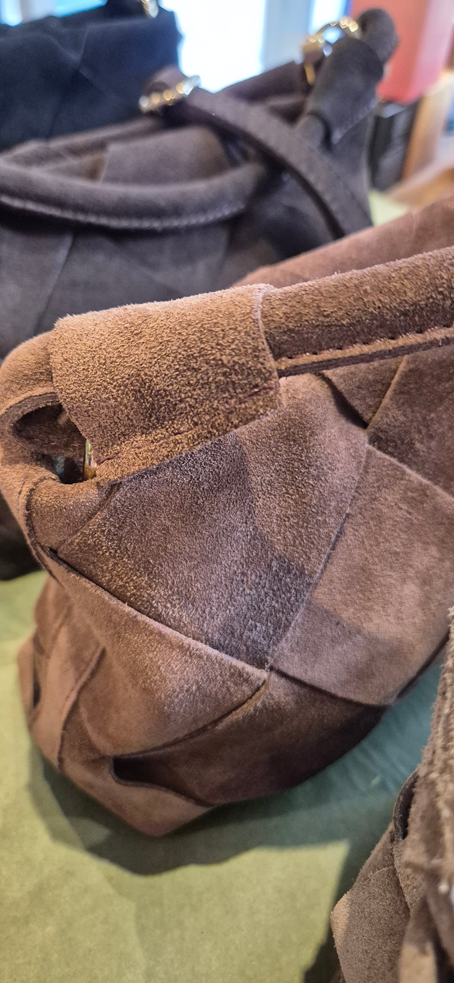 Madrid Suede Leather Bag