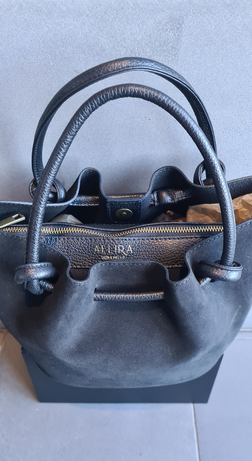 Barcelona Suede Leather Bag