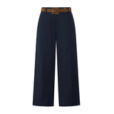 Odette Belted Pant in Ink