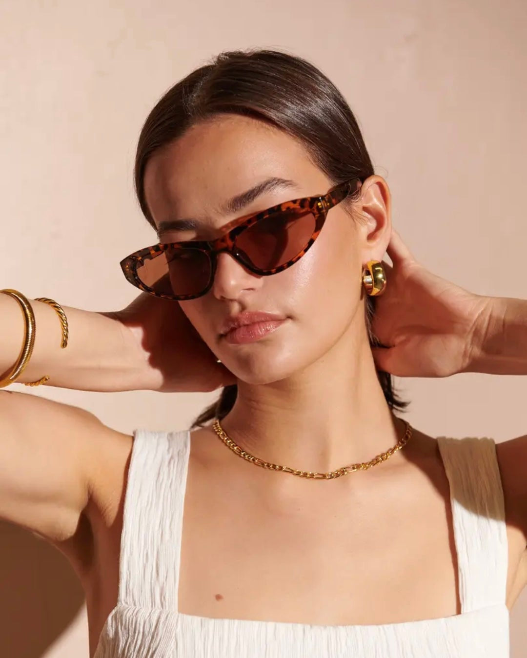 Catie Sunglasses in Tort