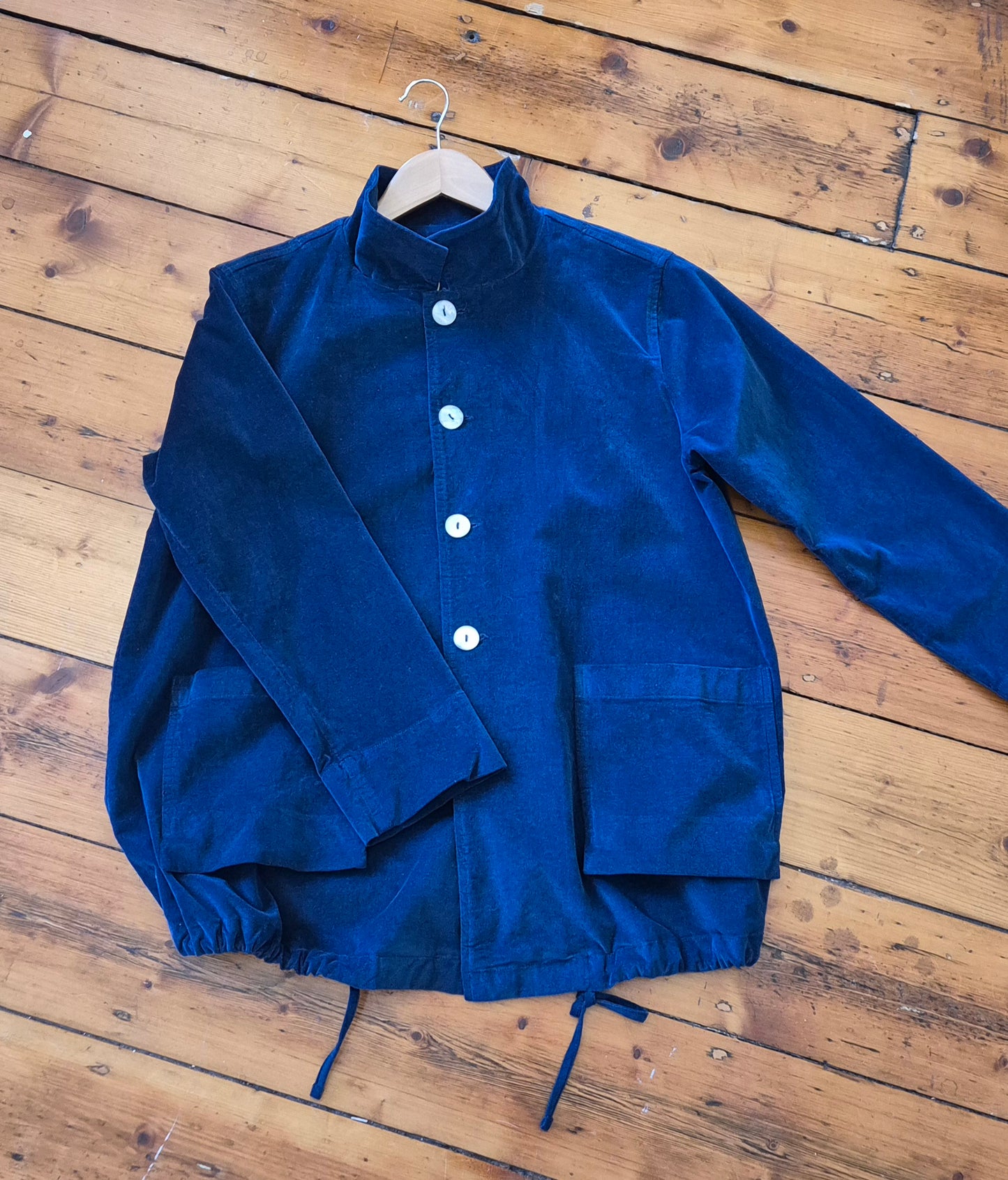 Velveteen Parker in Petrol Blue
