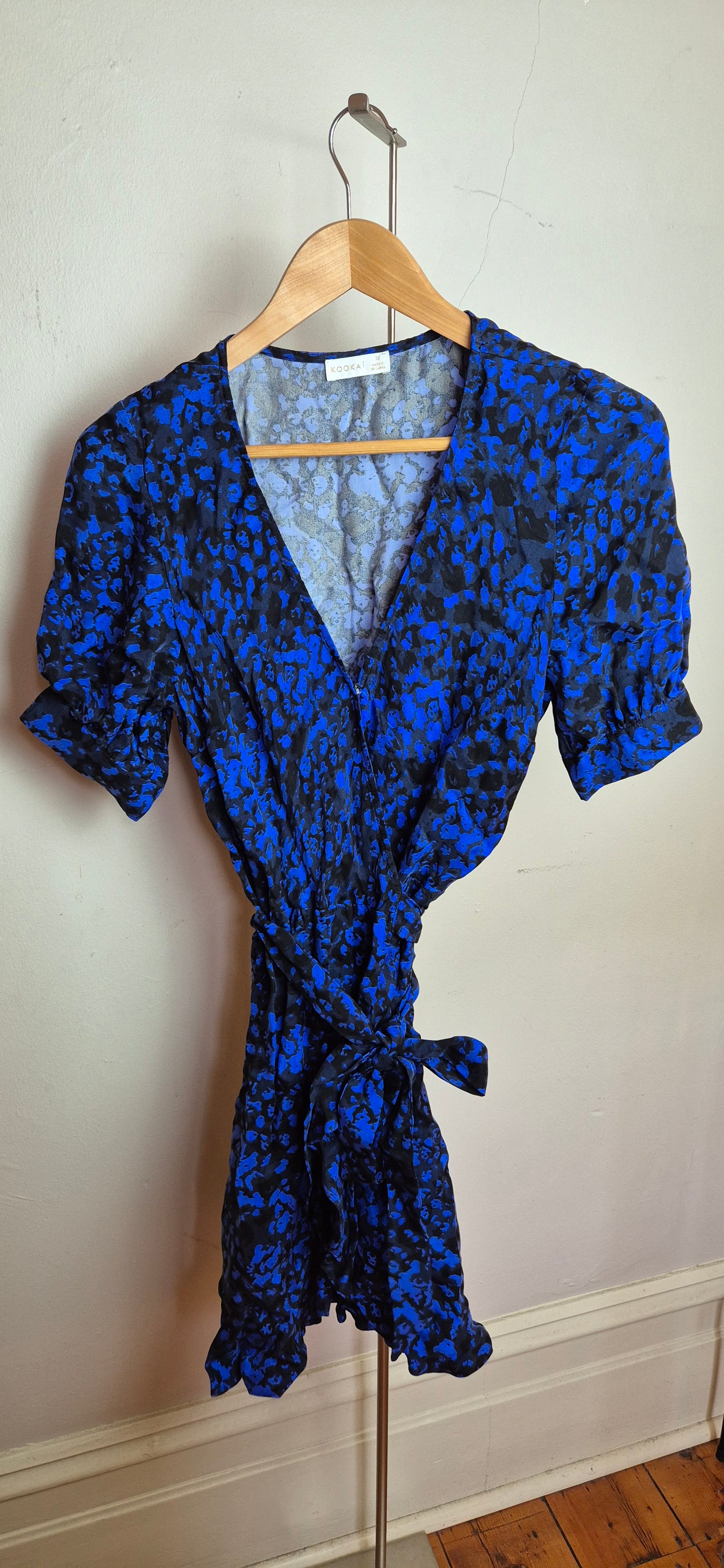 Kookai Sapphire Noir Wrap Dress