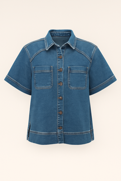 Zoe Denim Shirt - Dakota Wash