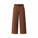 Odette Belted Pant in Chocolate