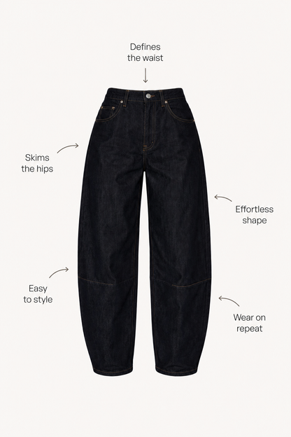 Nia Barrel Jeans