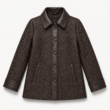 Loli Leather Swing Coat
