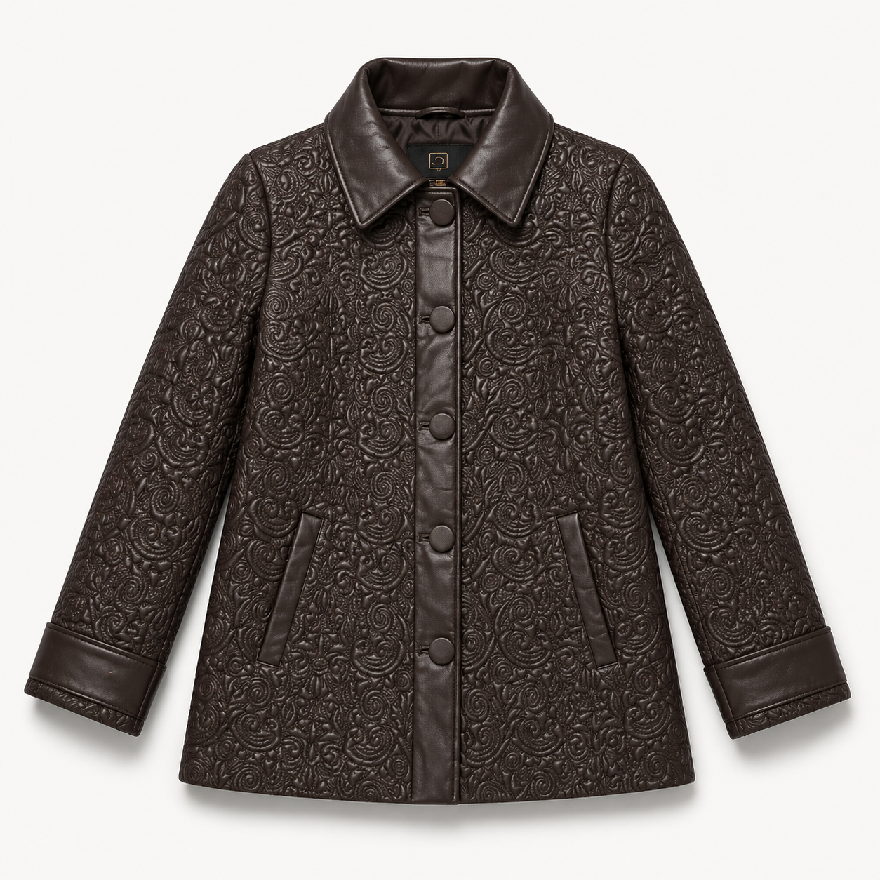 Loli Leather Swing Coat