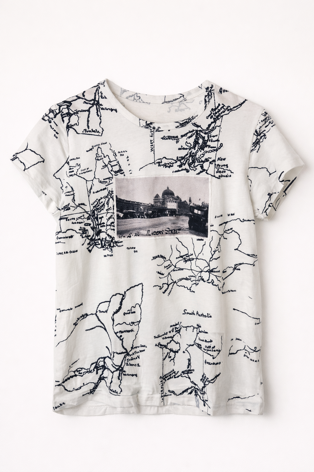 Handwritten Maps Tee