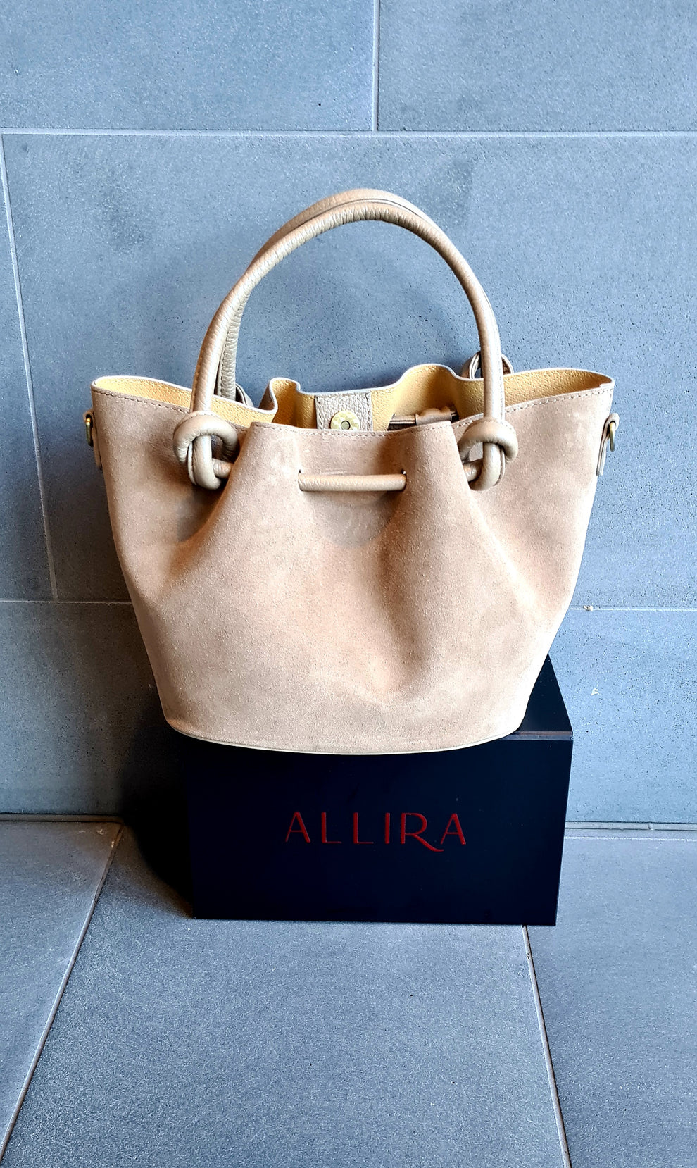 Barcelona Suede Leather Bag